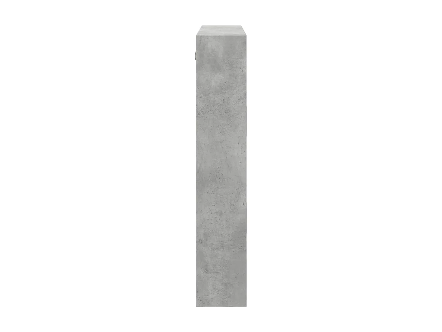 Armoire murale gris béton 80x15x80 cm bois d'ingénierie