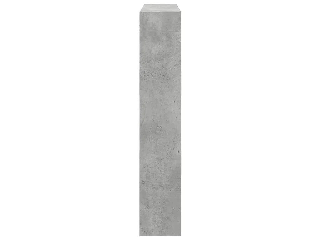Armoire murale gris béton 80x15x80 cm bois d'ingénierie