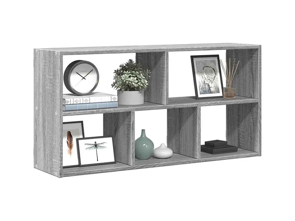 Wandregal Grau Sonoma 100x25x50 cm Holzwerkstoff