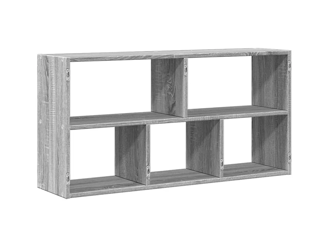 Wandregal Grau Sonoma 100x25x50 cm Holzwerkstoff