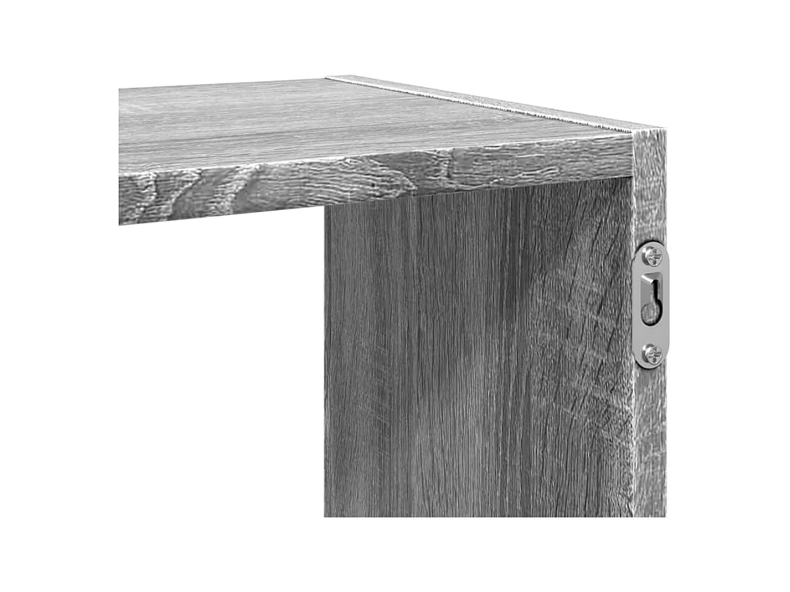 Wandregal Grau Sonoma 100x25x50 cm Holzwerkstoff