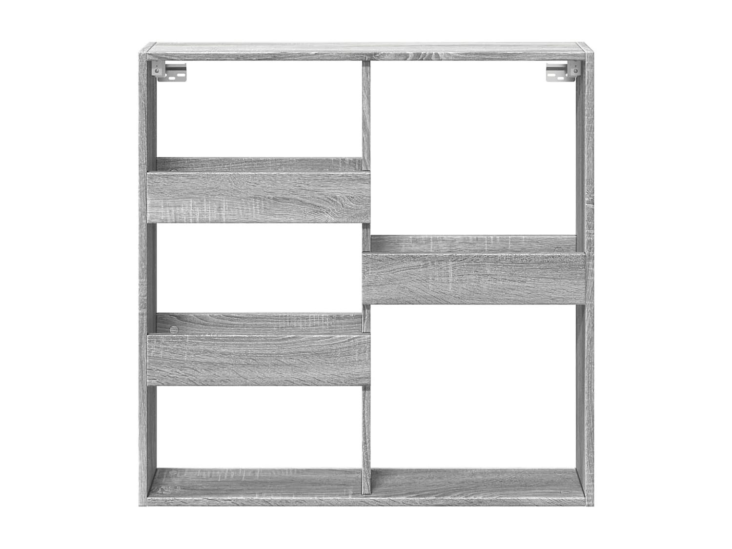 Wandschrank Grau Sonoma 80x15x80 cm Holzwerkstoff