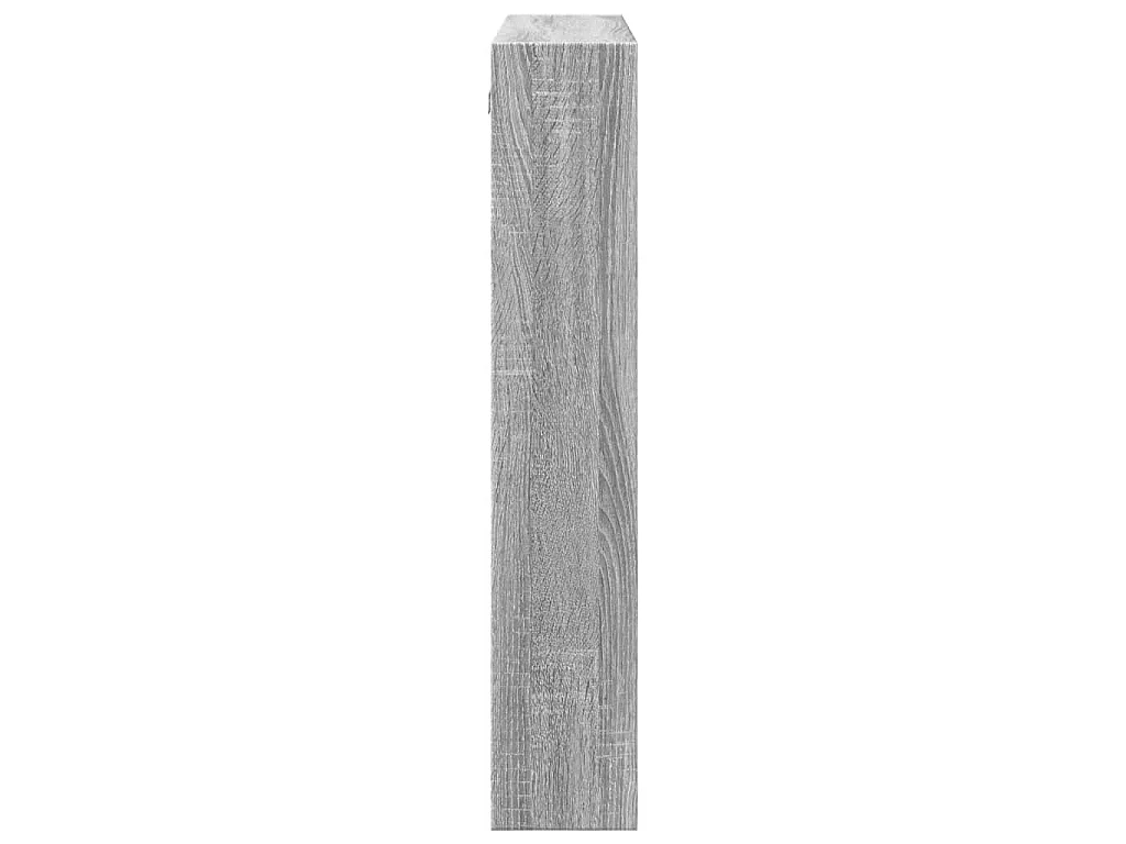 Armadietto a Muro Grigio Sonoma 80x15x80cm in Legno Multistrato