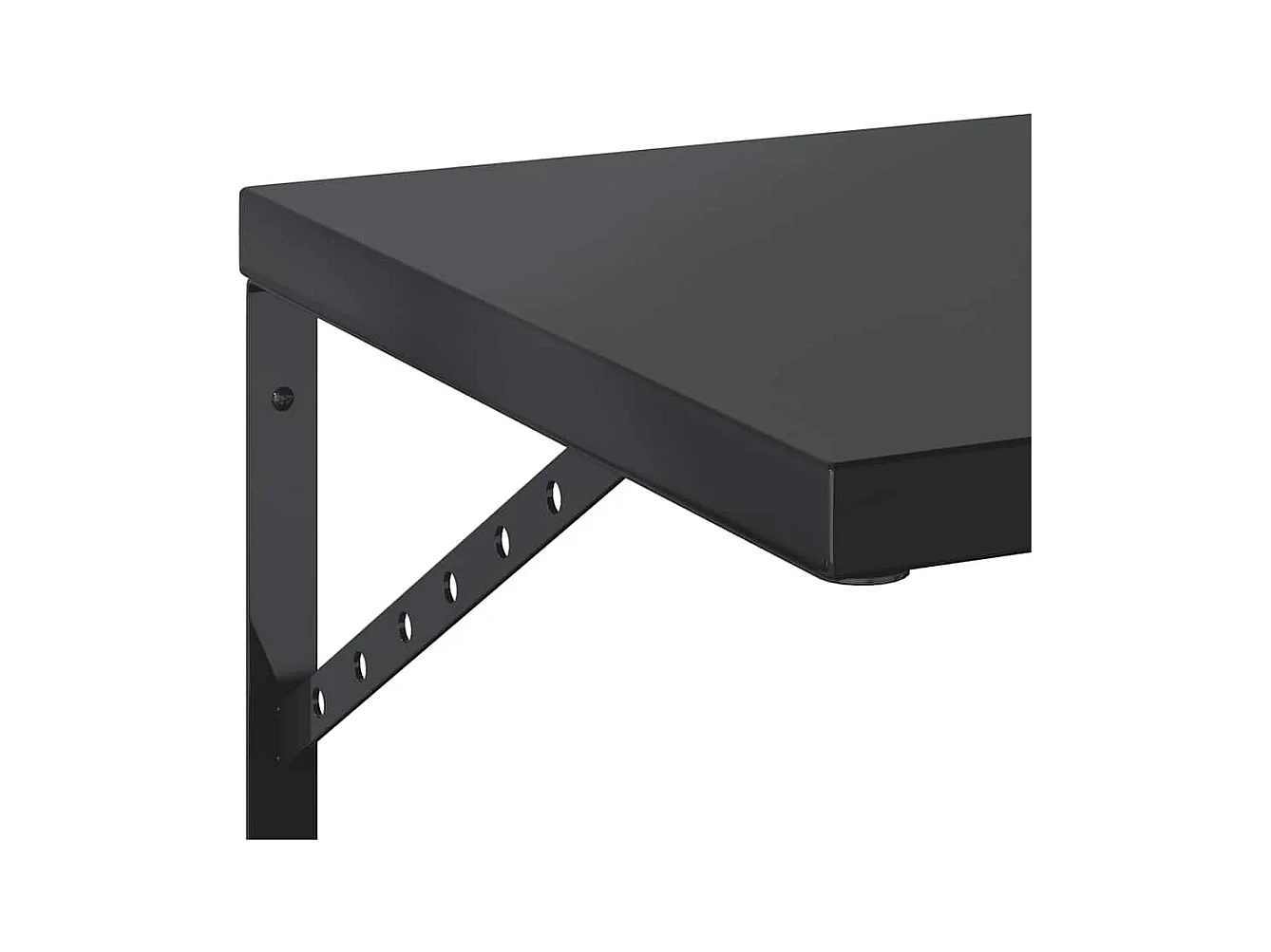 Étagères murales 2 pcs 100x40 cm noir acier inoxydable