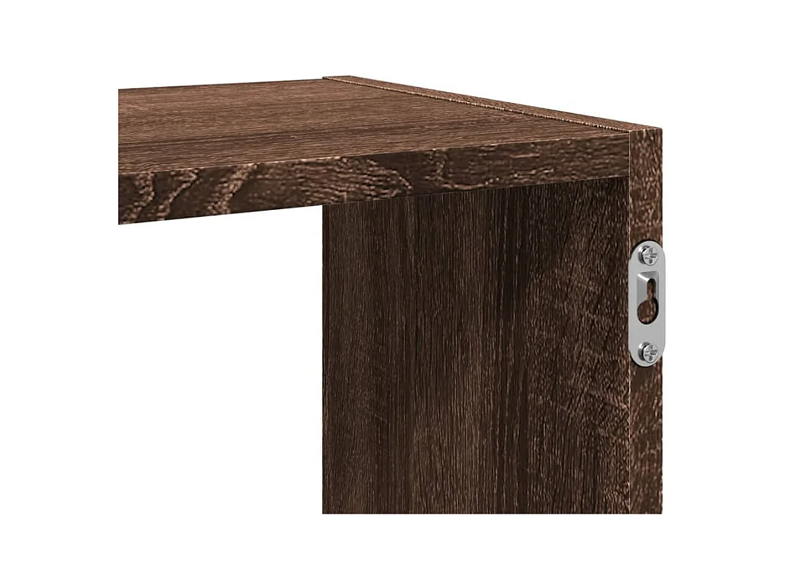 Prateleira parede 100x25x50 cm deriv. madeira carvalho castanho