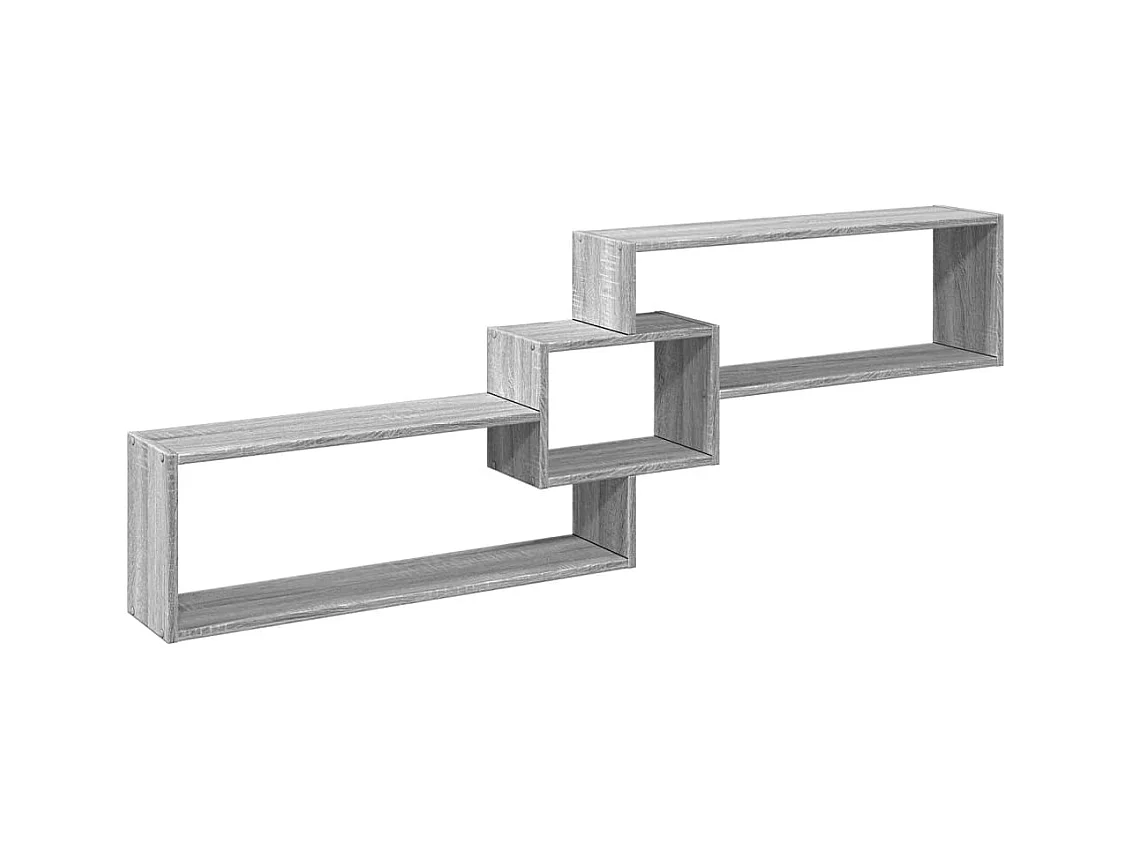 Wandschrank 158x18x53 cm Grau Sonoma Holzwerkstoff