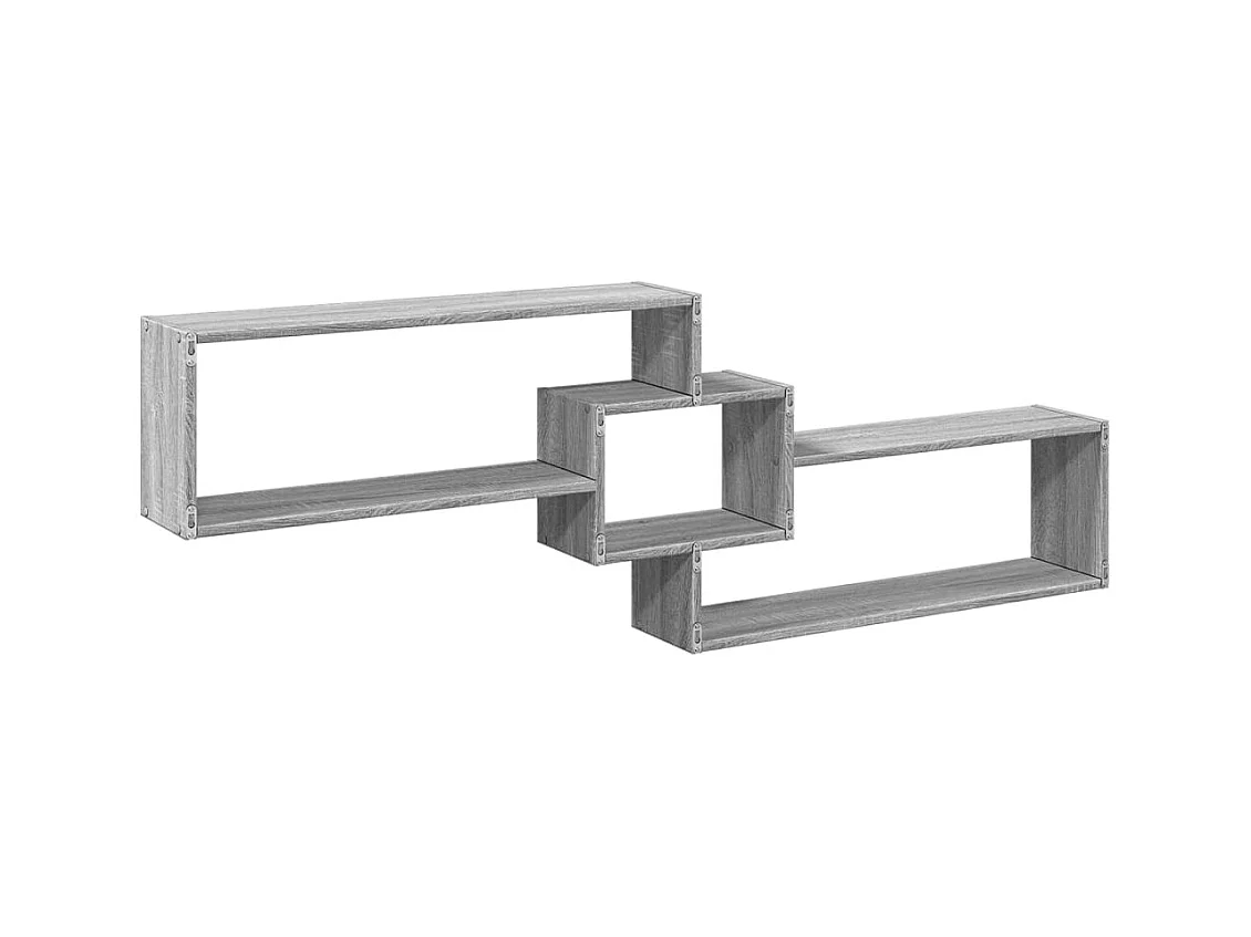 Wandschrank 158x18x53 cm Grau Sonoma Holzwerkstoff