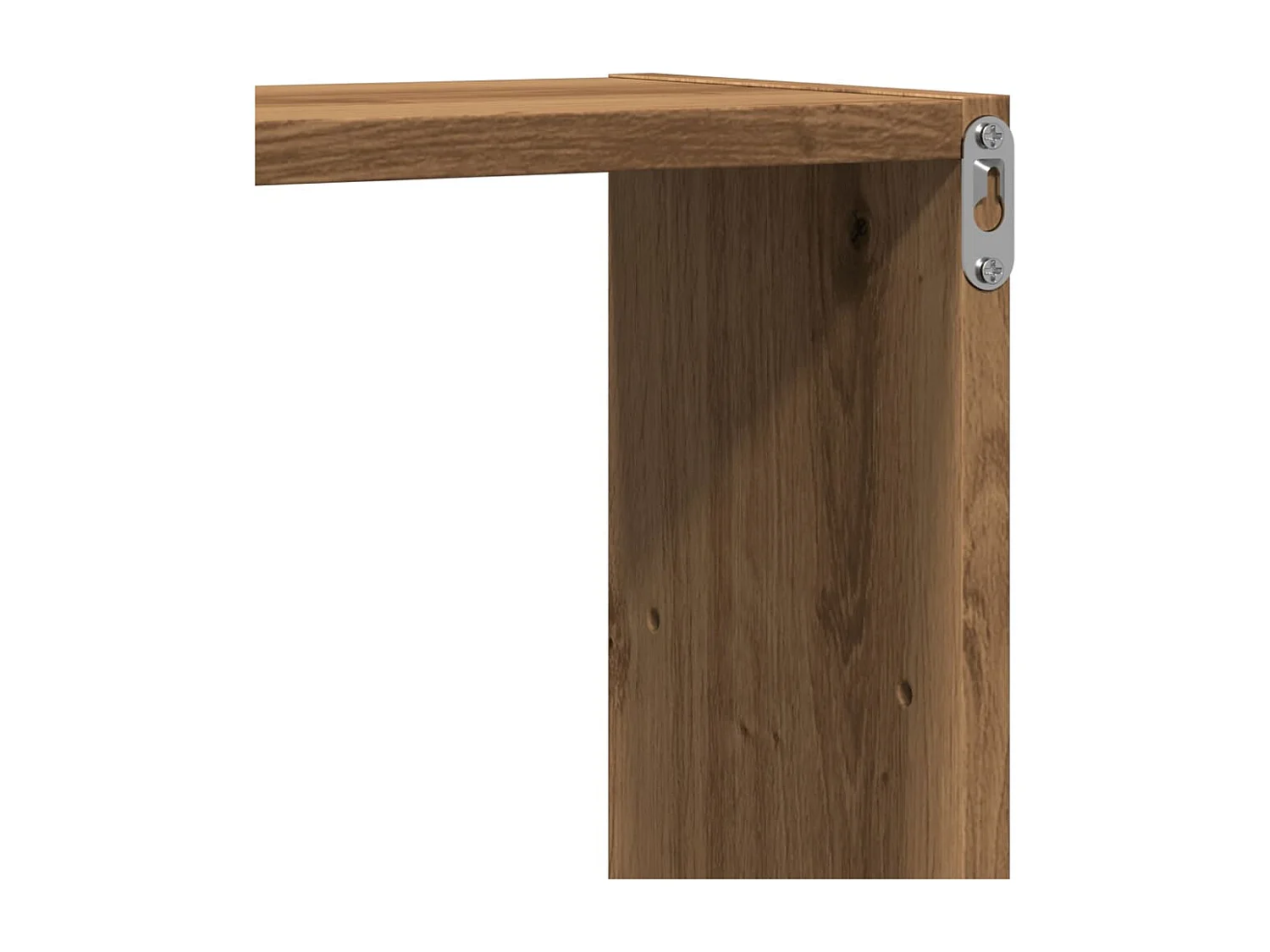 Scaffale a Parete Rovere Artigianale 96x18x60 cm in Truciolato