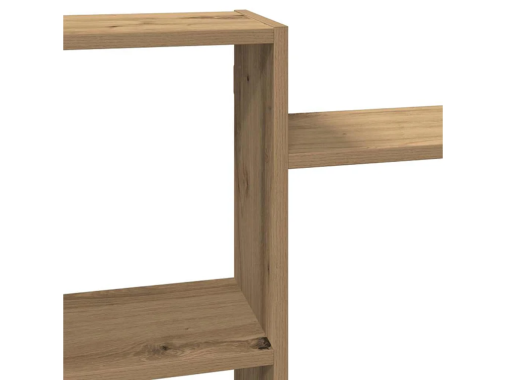 Étagère murale chêne artisanal 96x18x60 cm bois d'ingénierie
