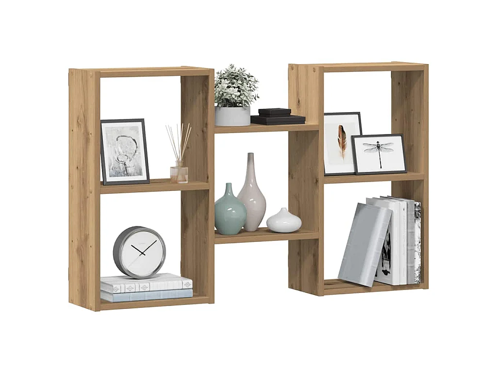Étagère murale chêne artisanal 96x18x60 cm bois d'ingénierie
