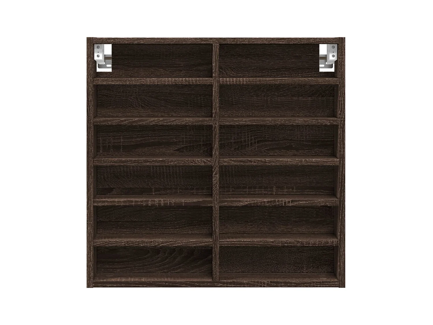 Armoire à vitrine chêne marron 60x8,5x58 cm bois d'ingénierie