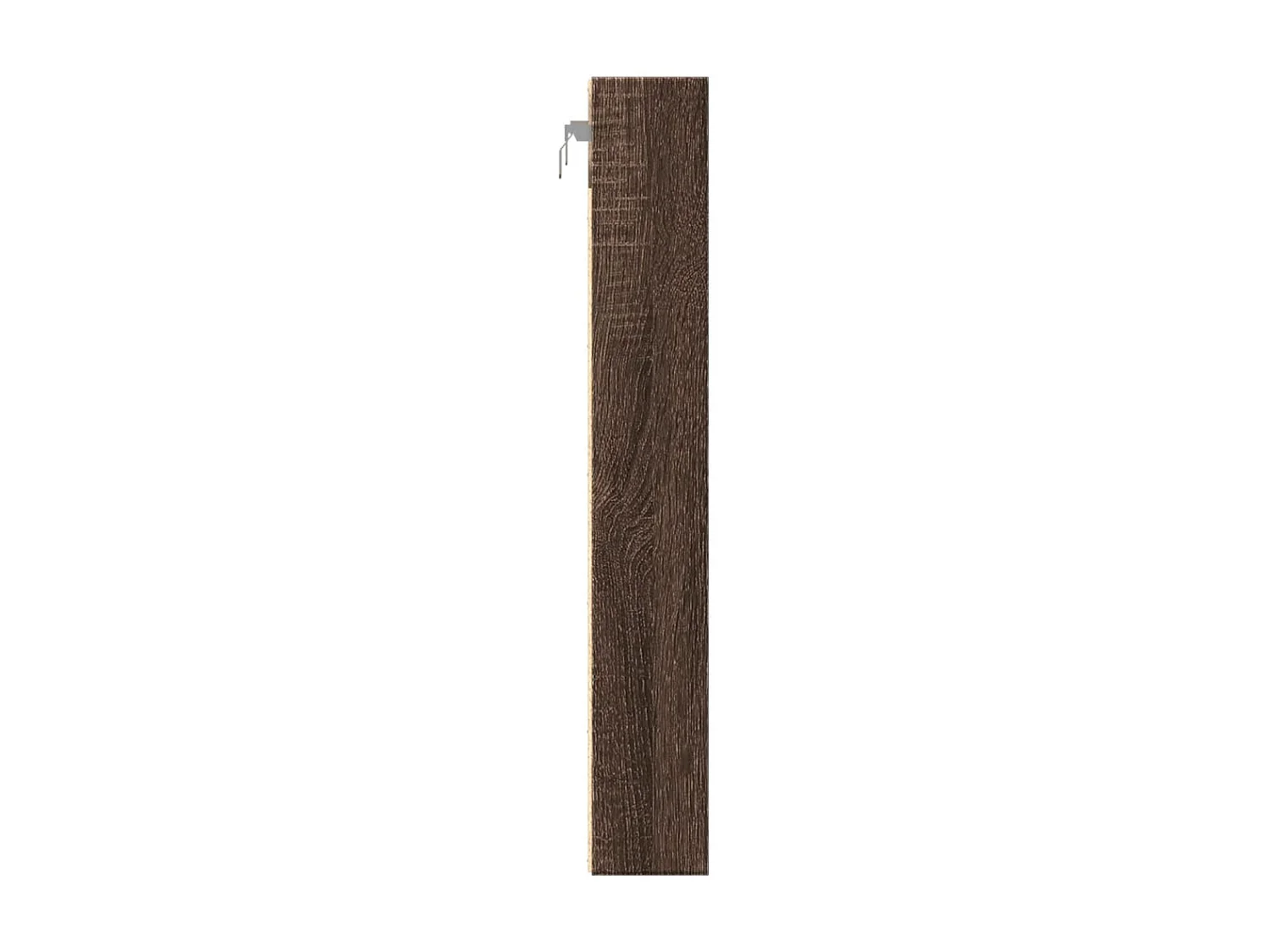 Armoire à vitrine chêne marron 60x8,5x58 cm bois d'ingénierie