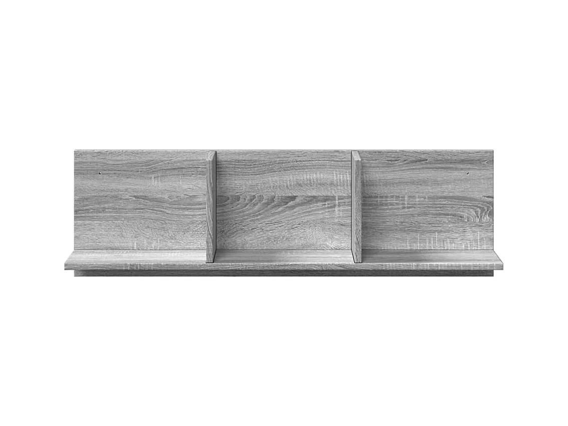 Wandschrank 100x16,5x30 cm Grau Sonoma Holzwerkstoff