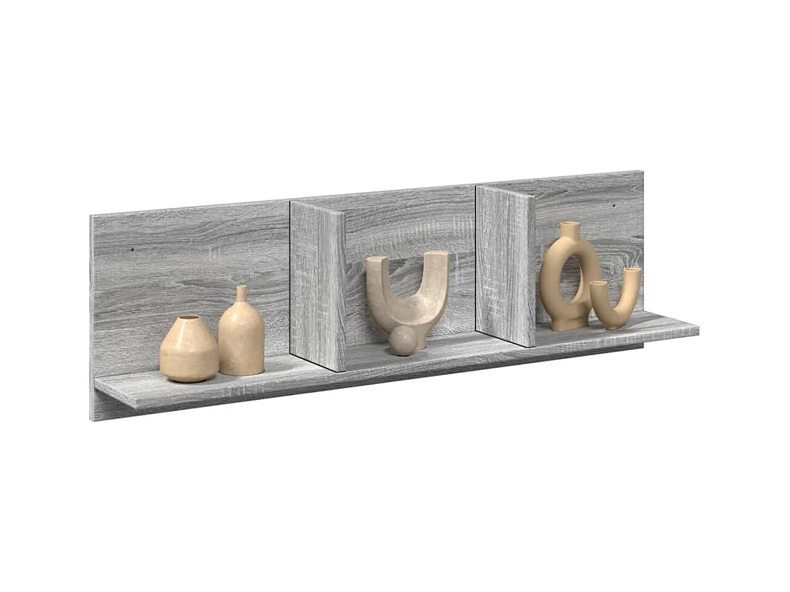 Armoire murale 100x16,5x30 cm sonoma gris bois d'ingénierie