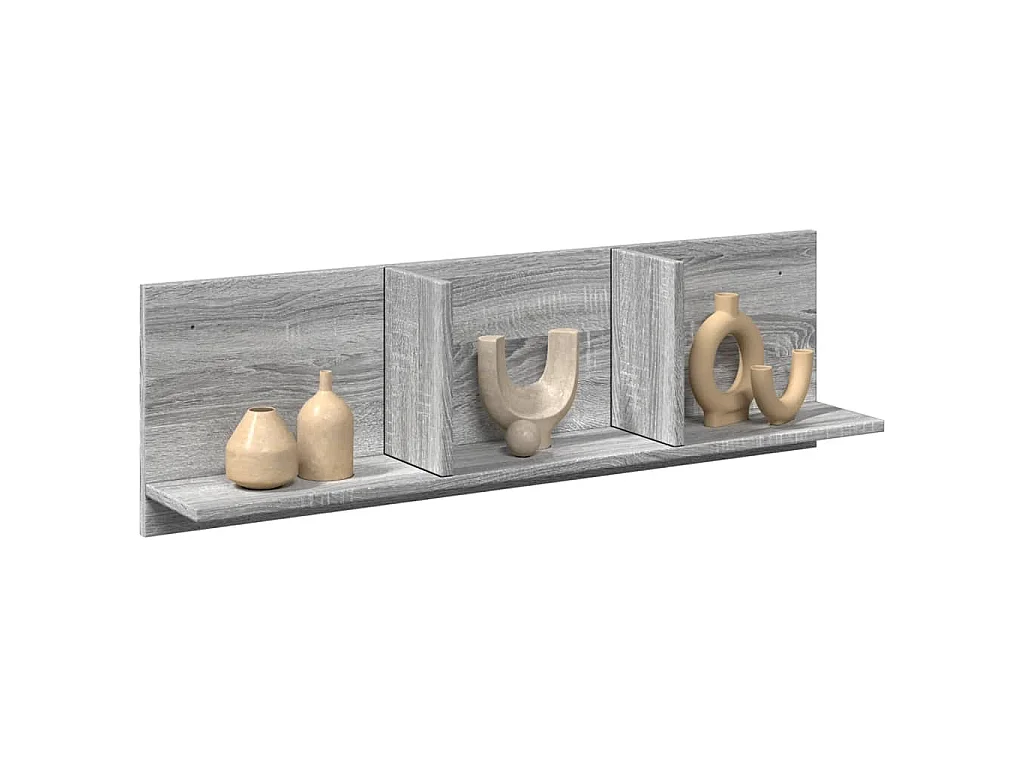 Armoire murale 100x16,5x30 cm sonoma gris bois d'ingénierie