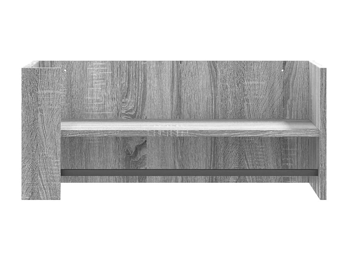 Wandschap 70,5x35x30,5cm bewerkt hout grijs sonoma eikenkleurig