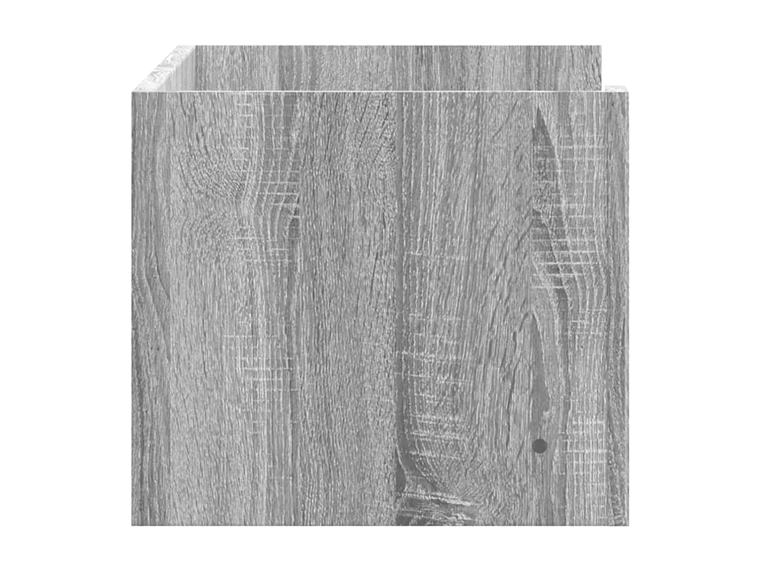 Wandschap 70,5x35x30,5cm bewerkt hout grijs sonoma eikenkleurig