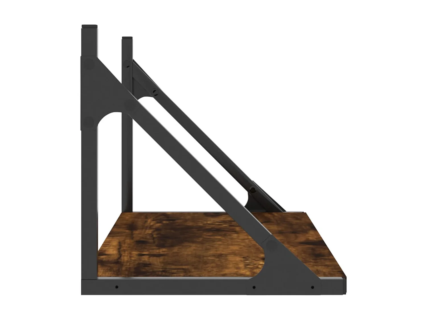 Étagères murales 2pcs chêne fumé 60x25x25,5cm bois d'ingénierie