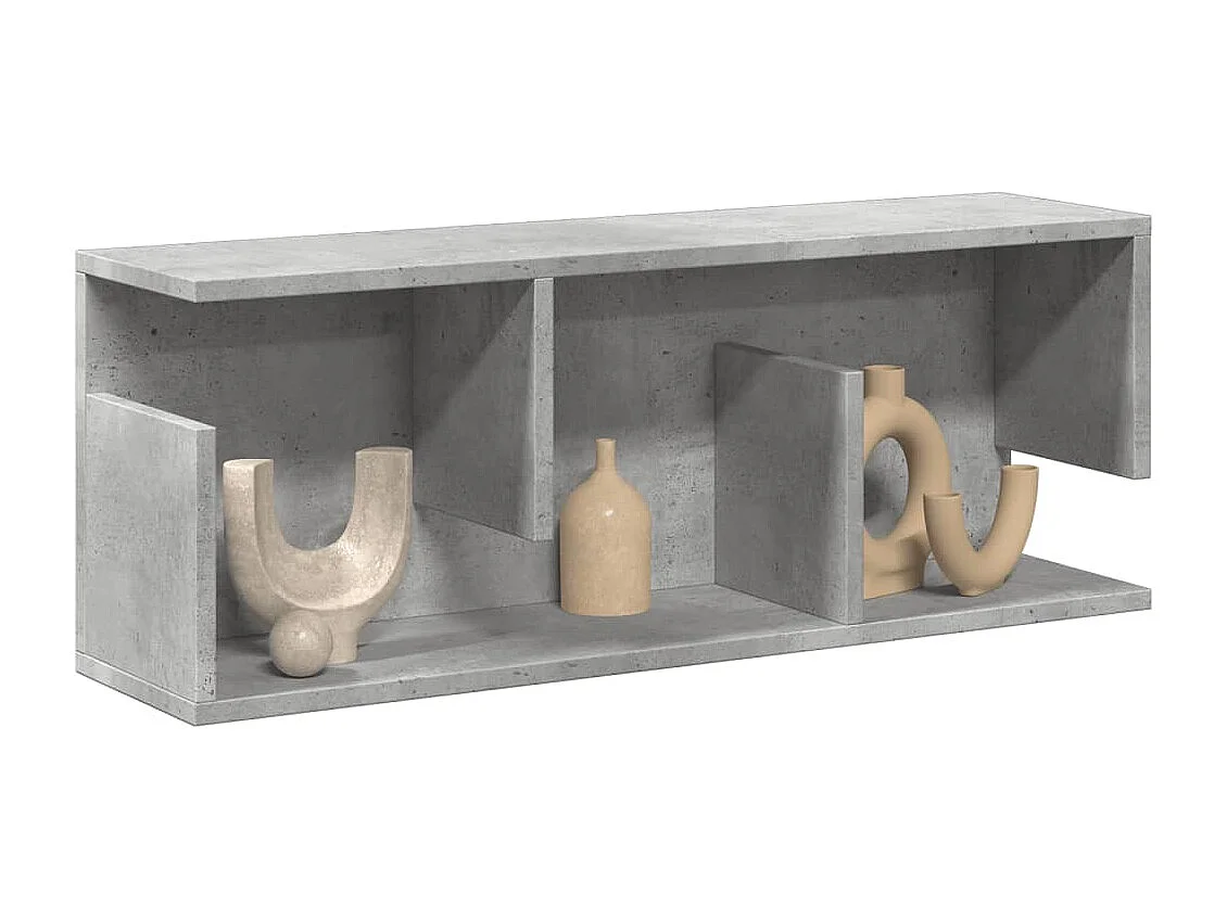 Armoire murale 80x20x30 cm gris béton bois d'ingénierie
