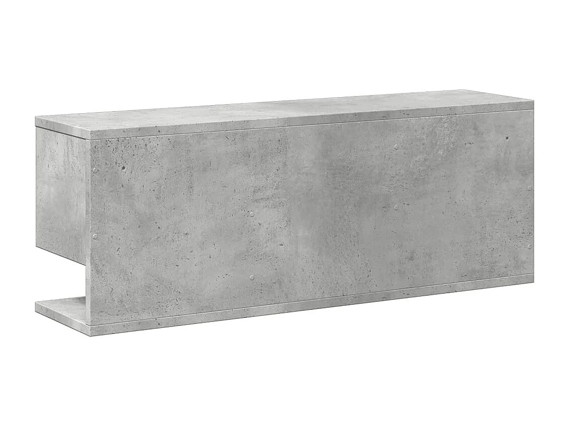 Armoire murale 80x20x30 cm gris béton bois d'ingénierie