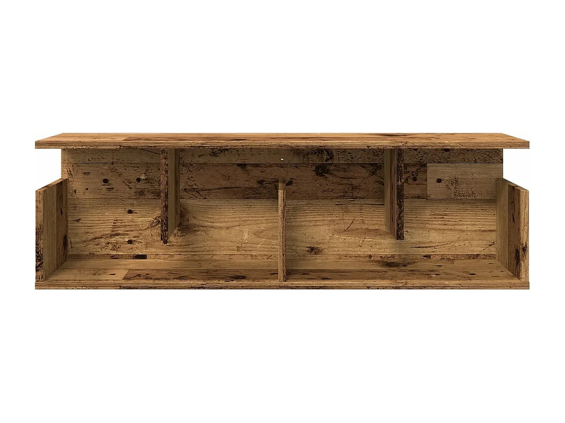 Mueble de pared madera de ingeniería envejecida 100x20x30 cm