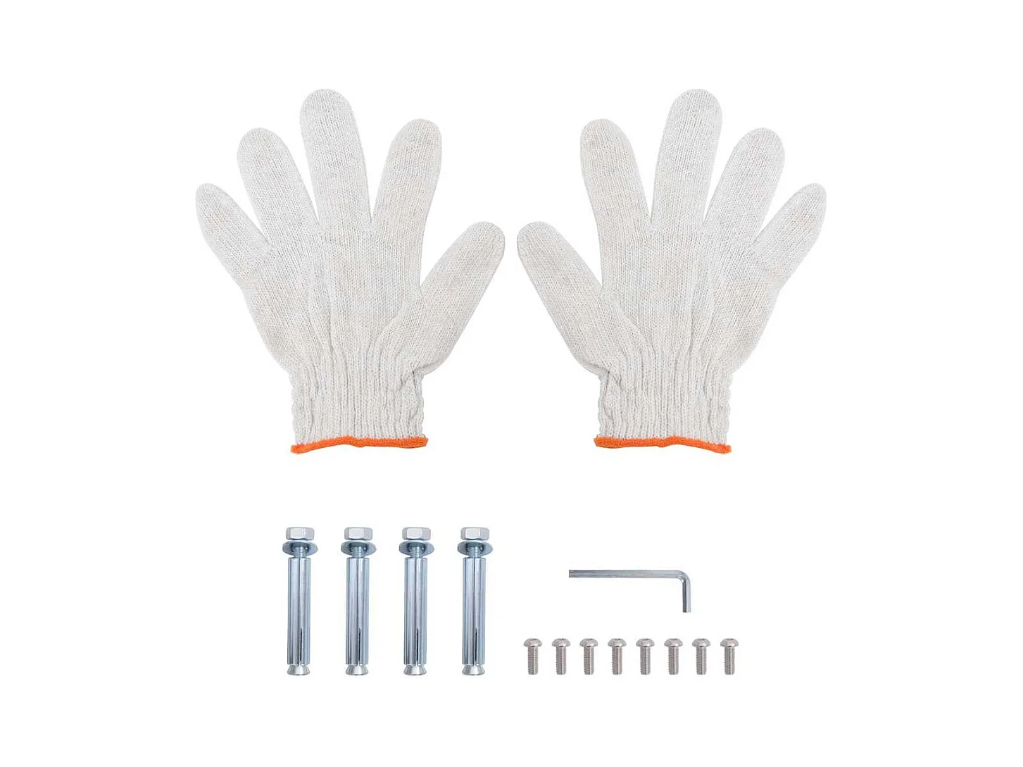 Étagère murale à 2 niveaux 50x30x48 cm argenté acier inoxydable