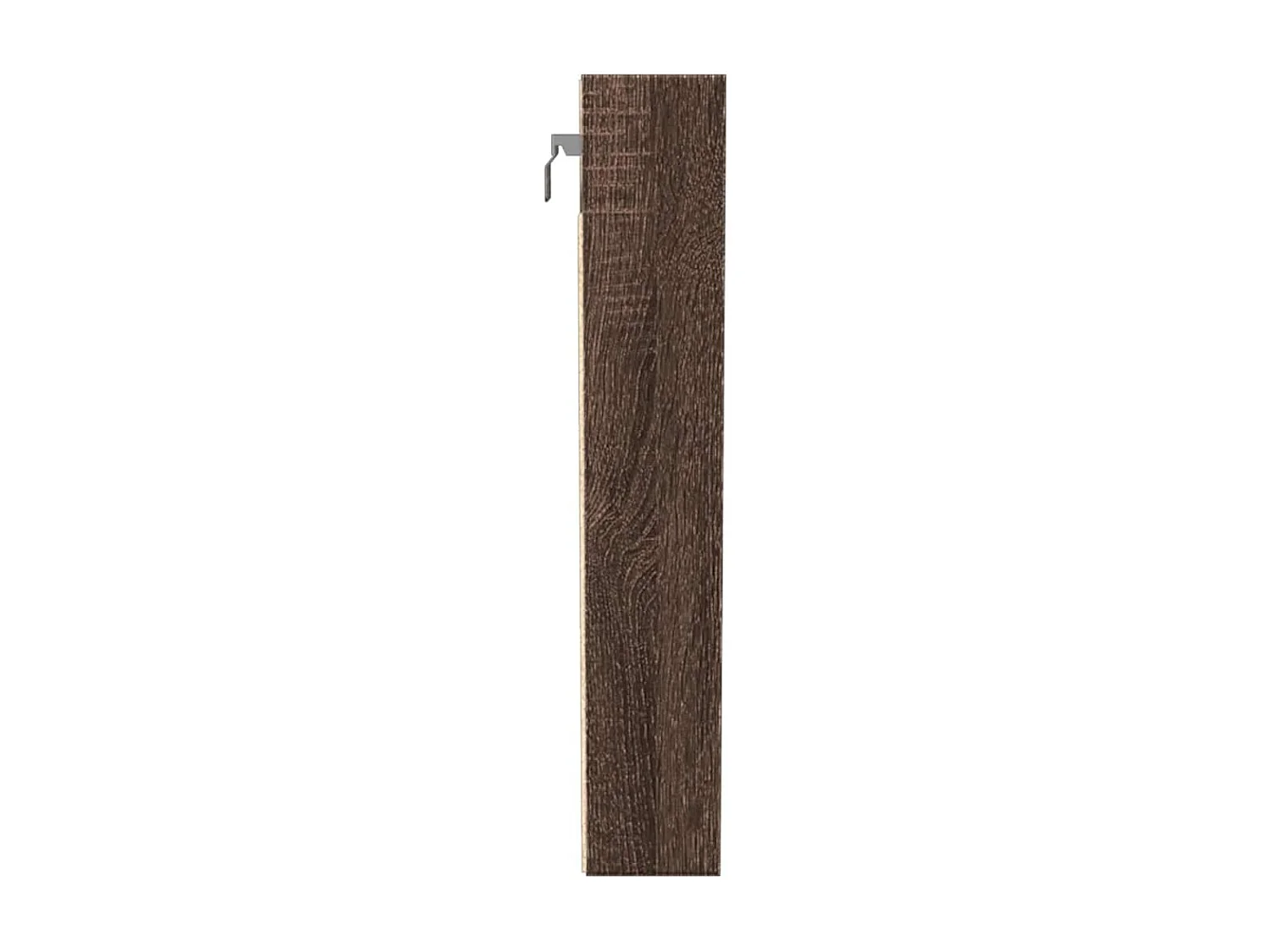 Armoire à vitrine chêne marron 100x8,5x50 cm bois d'ingénierie