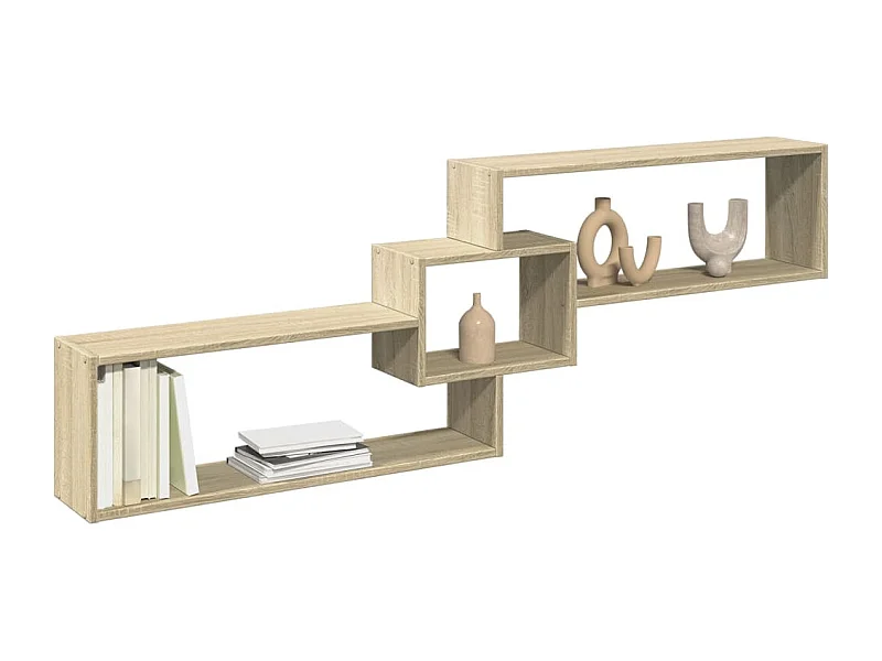 Armário de parede 158x18x53cm derivados madeira carvalho sonoma