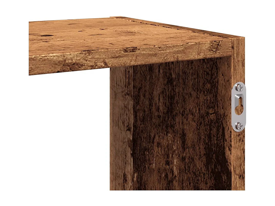Wandregal Altholz-Optik 100x25x50 cm Holzwerkstoff