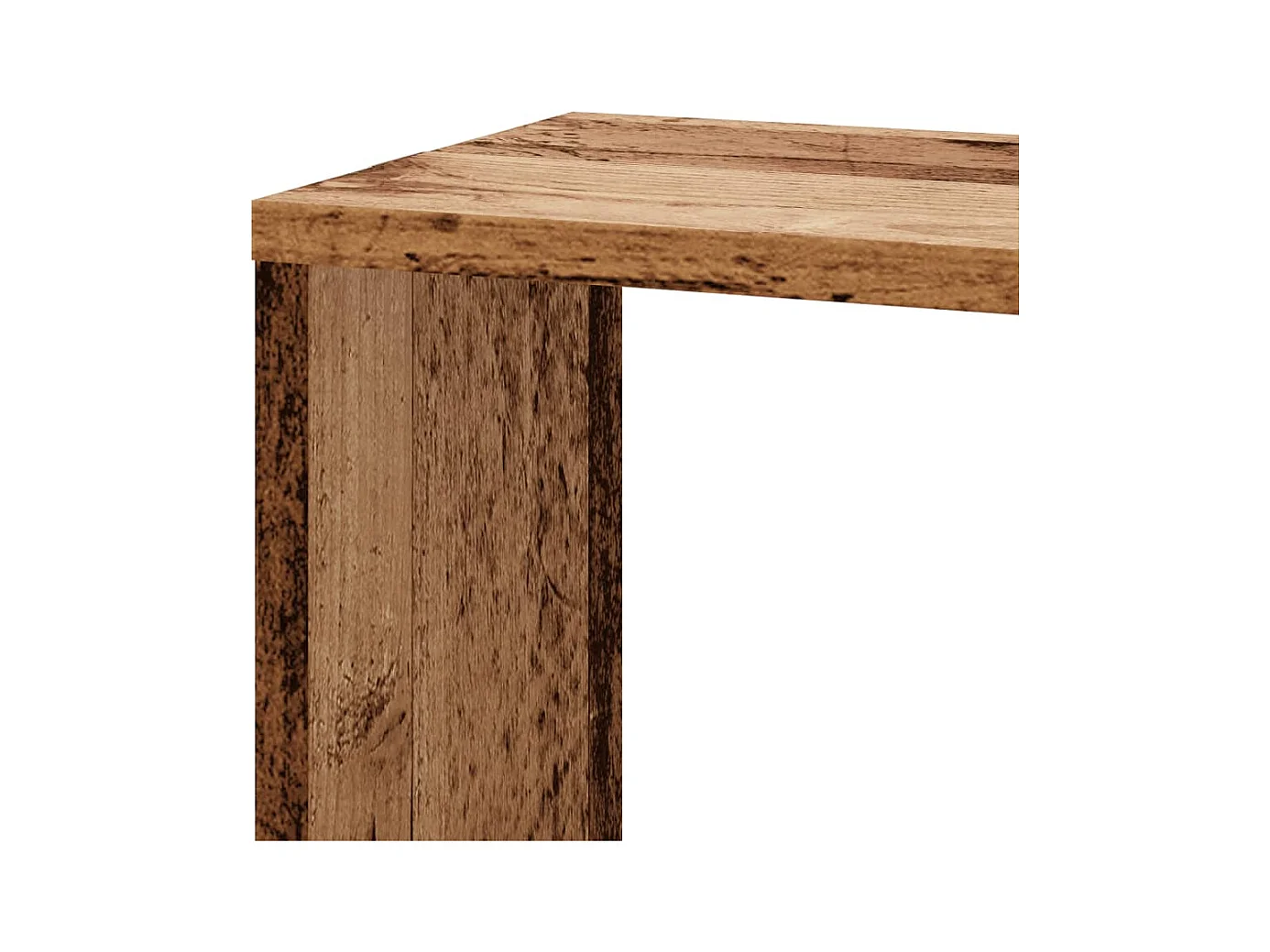 Estante de parede p/ canto derivados de madeira madeira velha