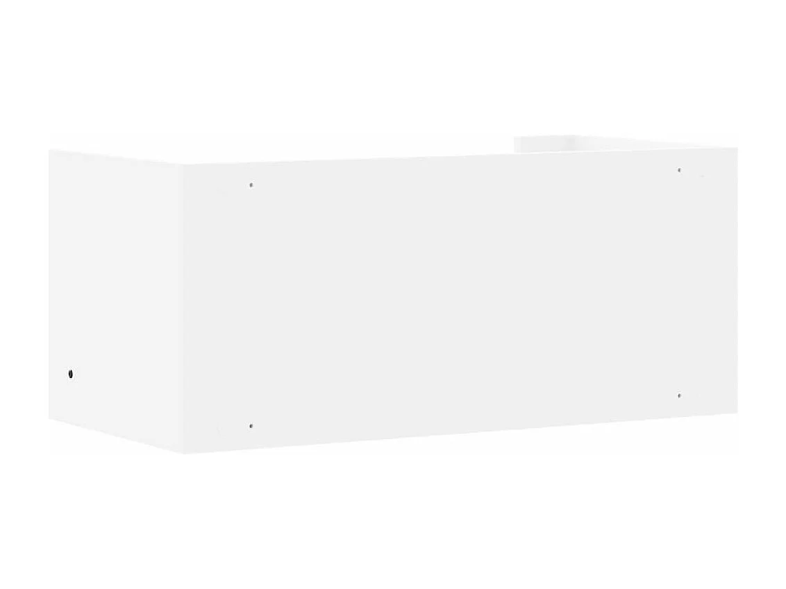 Estante de pared madera de ingeniería blanco 70,5x35x30,5 cm