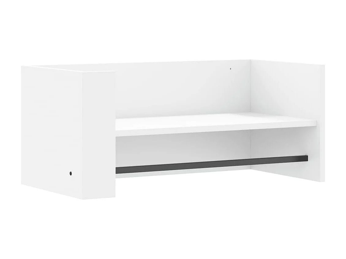 Wandschap 70,5x35x30,5 cm bewerkt hout wit