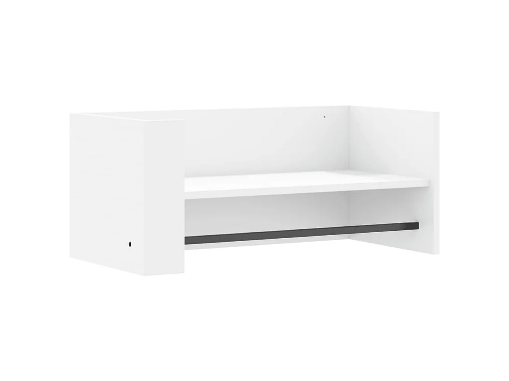 Étagère murale blanc 70,5x35x30,5 cm bois d'ingénierie