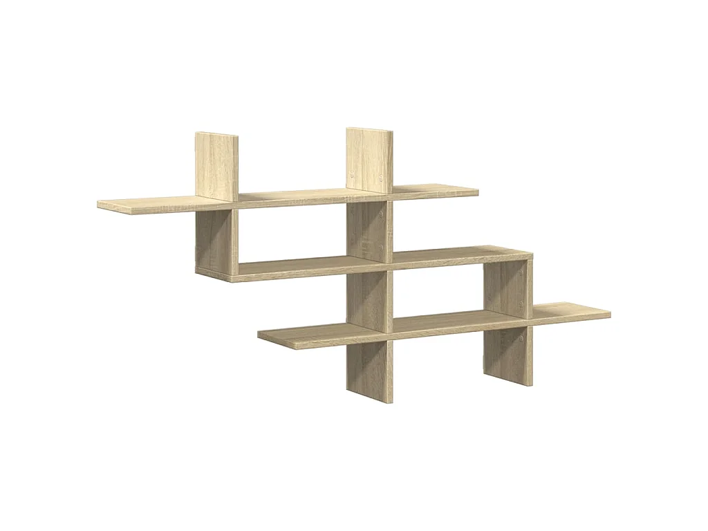 Wandregal Sonoma-Eiche 124,5x18x60,5 cm Holzwerkstoff