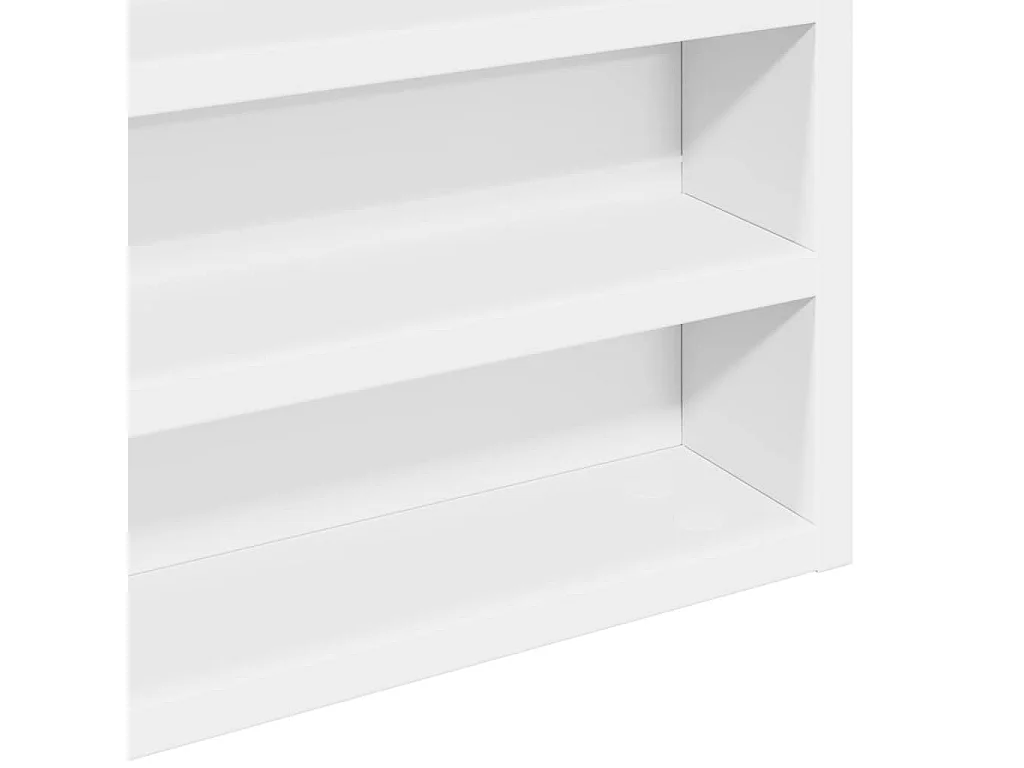 Armoire à vitrine blanc 100x8,5x50 cm bois d'ingénierie