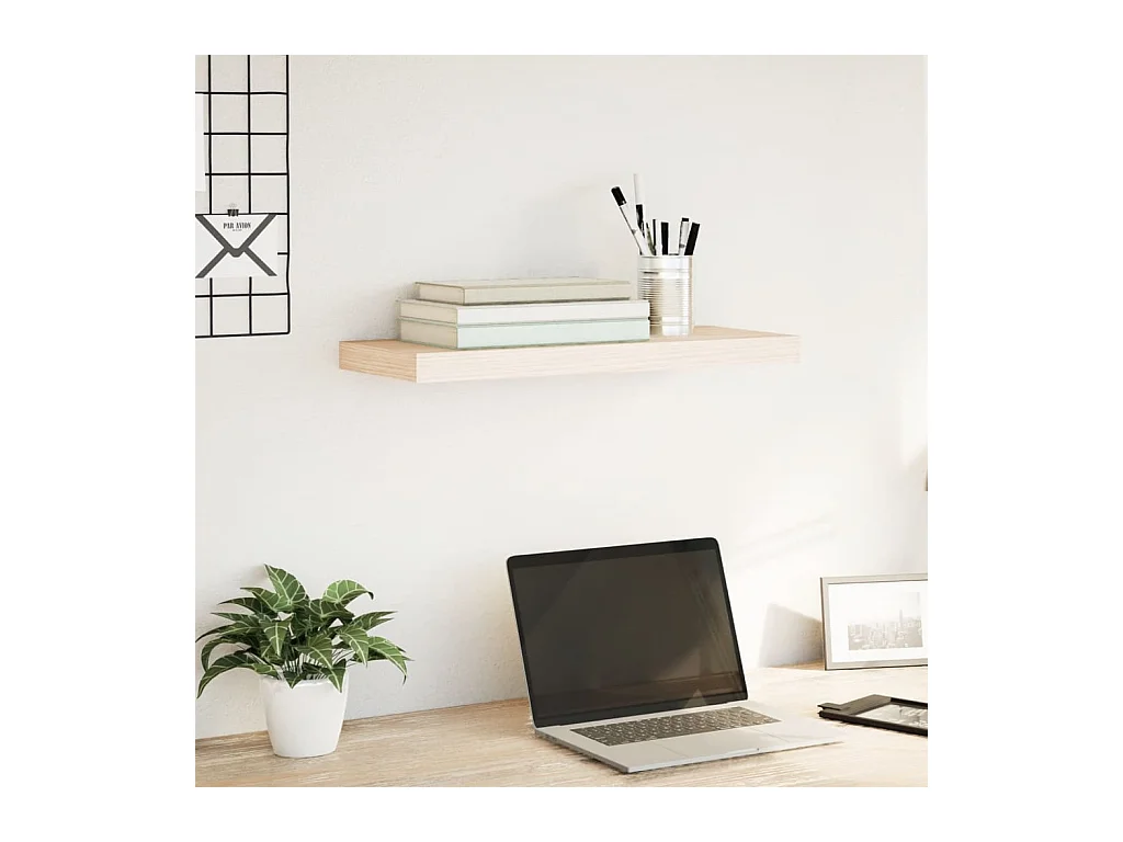 Schweberegal 60x23,5x4 cm Holzwerkstoff