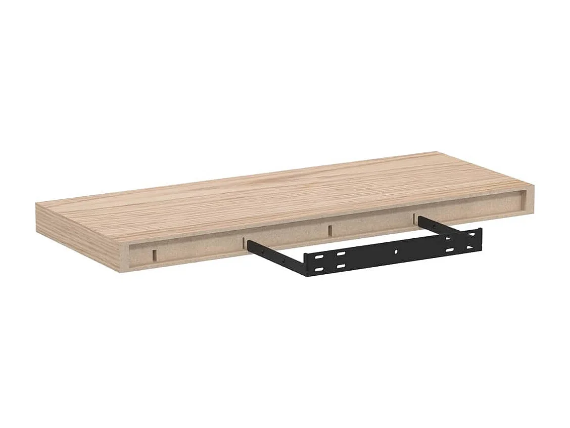 Wandschap 60x23,5x4 cm bewerkt hout