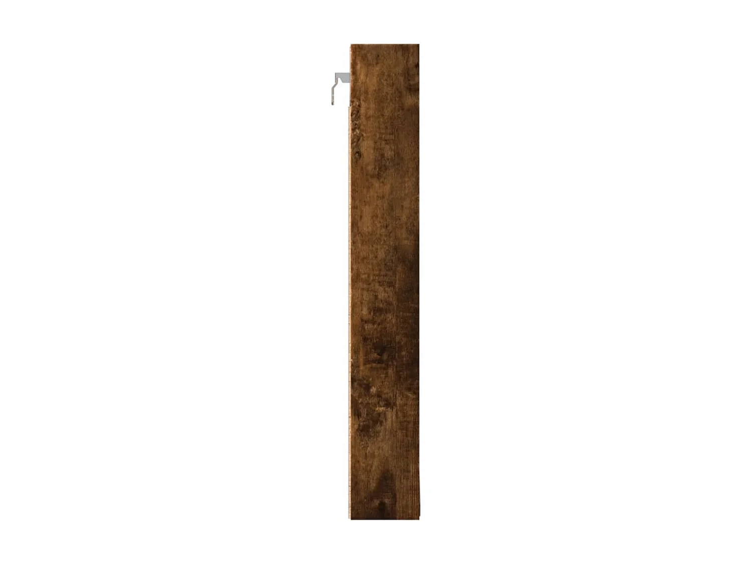 Vitrina de madera de ingeniería roble ahumado 100x8,5x58 cm