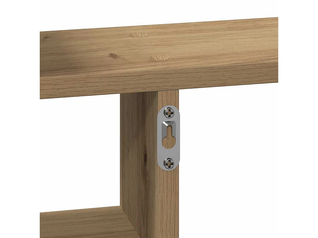 Étagères murales 2 pcs chêne artisanal bois d'ingénierie