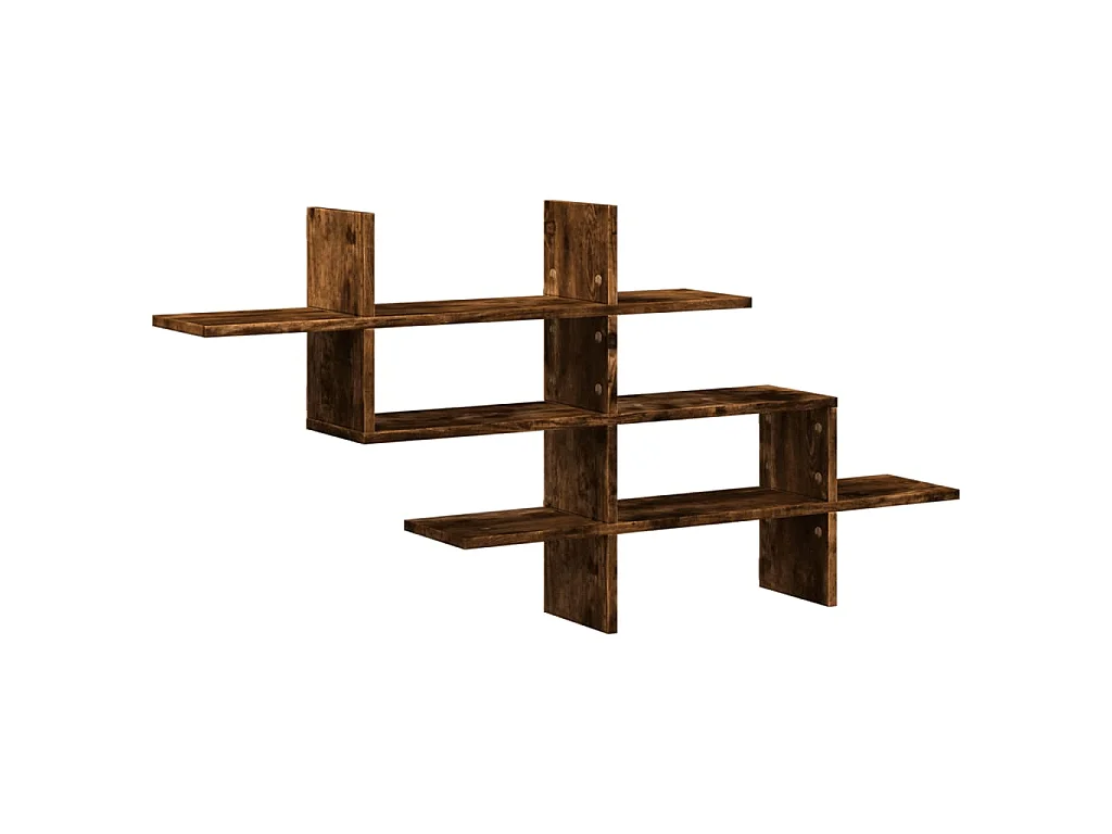 Estante pared madera ingeniería roble Sonoma 124,5x18x60,5 cm
