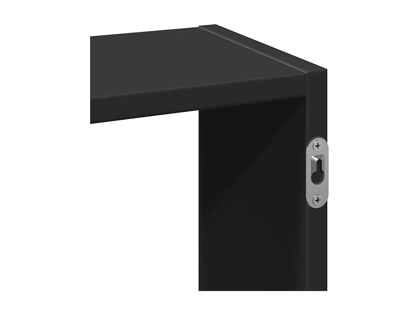 Wandschap 159x18x66 cm bewerkt hout zwart