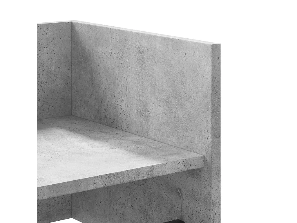 Wandschap 70,5x35x30,5 cm bewerkt hout betongrijs