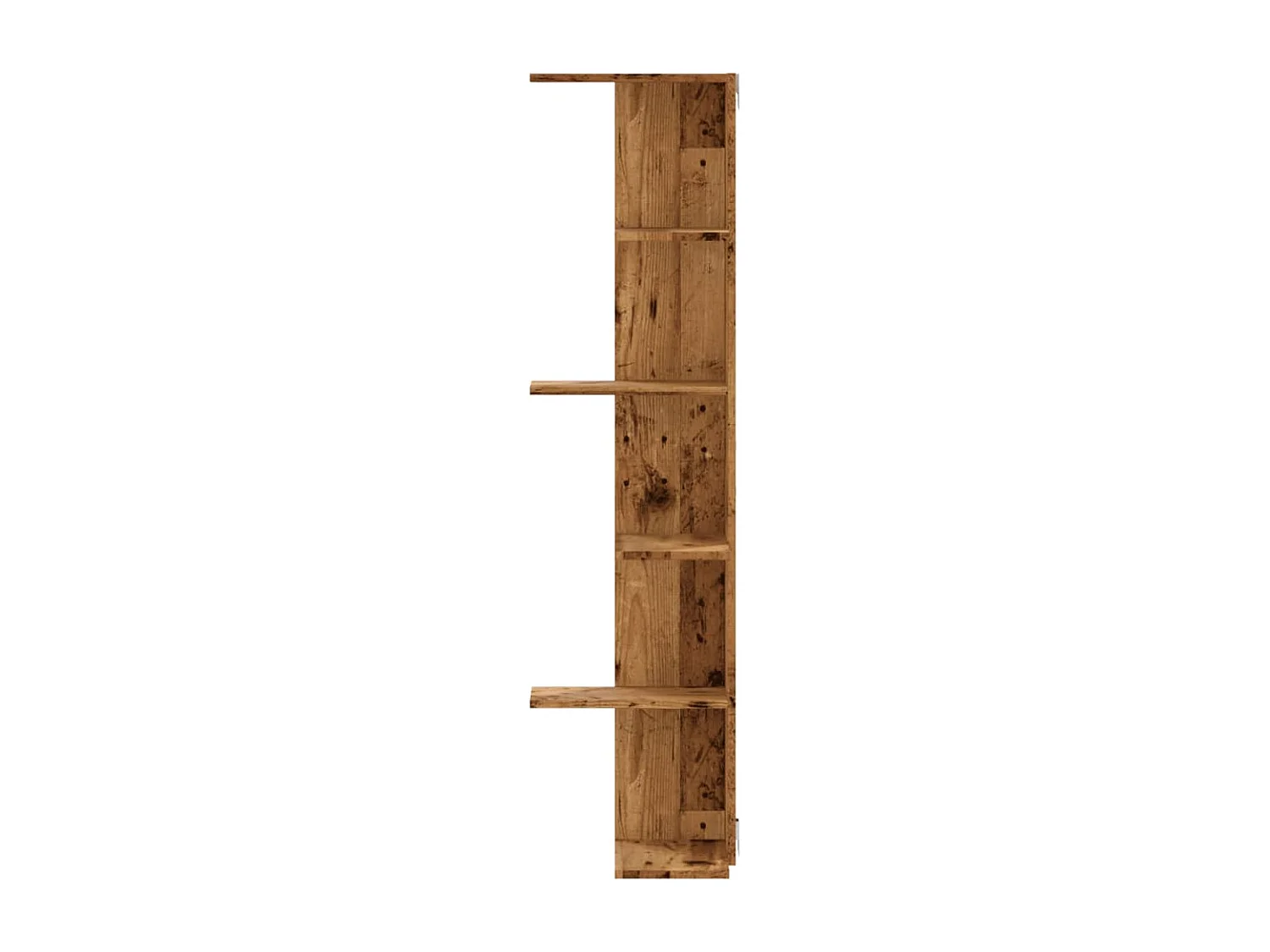 Wand-Eckregal Altholz-Optik 36,5x36,5x140 cm Holzwerkstoff