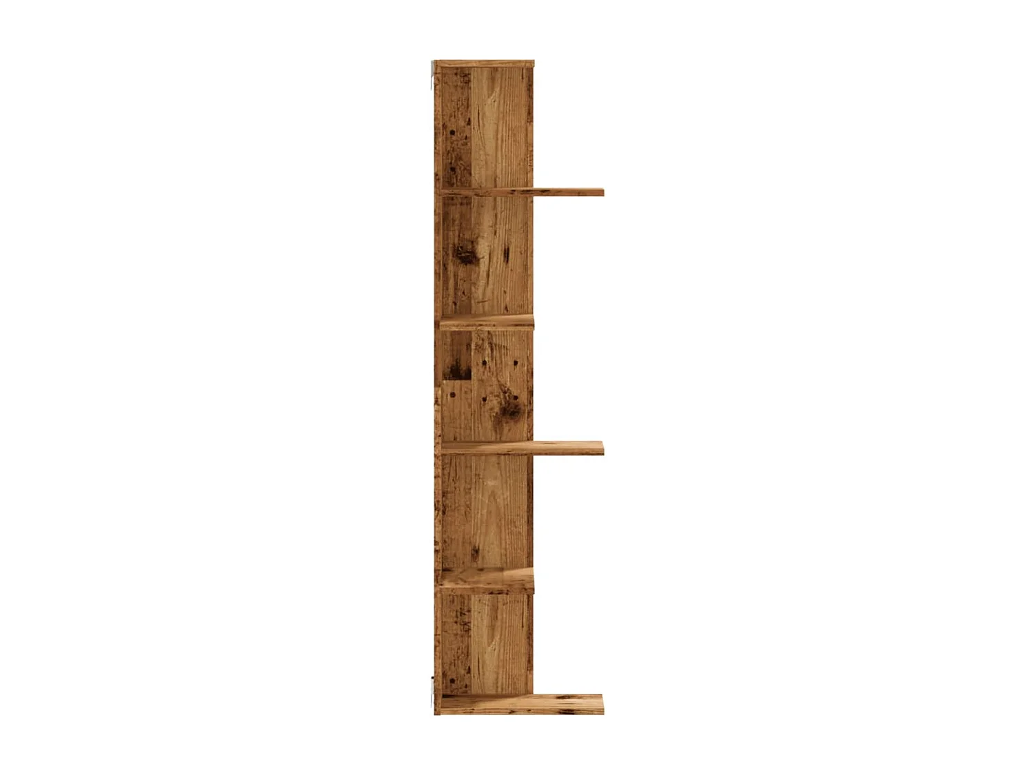 Wand-Eckregal Altholz-Optik 36,5x36,5x140 cm Holzwerkstoff