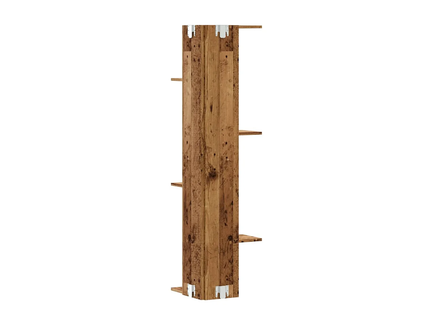 Wand-Eckregal Altholz-Optik 36,5x36,5x140 cm Holzwerkstoff