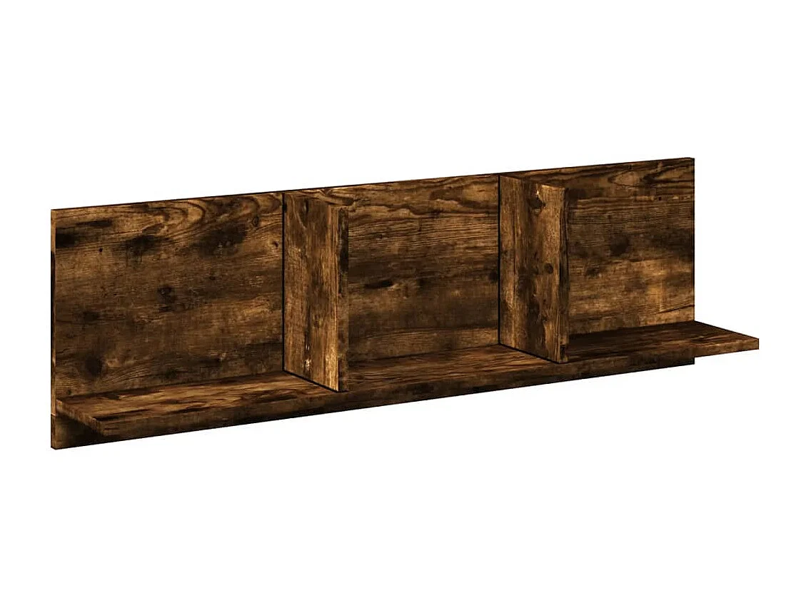 Armoire murale 100x16,5x30 cm chêne fumé bois d'ingénierie