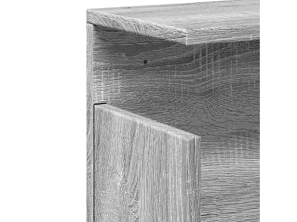 Wandschrank 60x20x30 cm Grau Sonoma Holzwerkstoff
