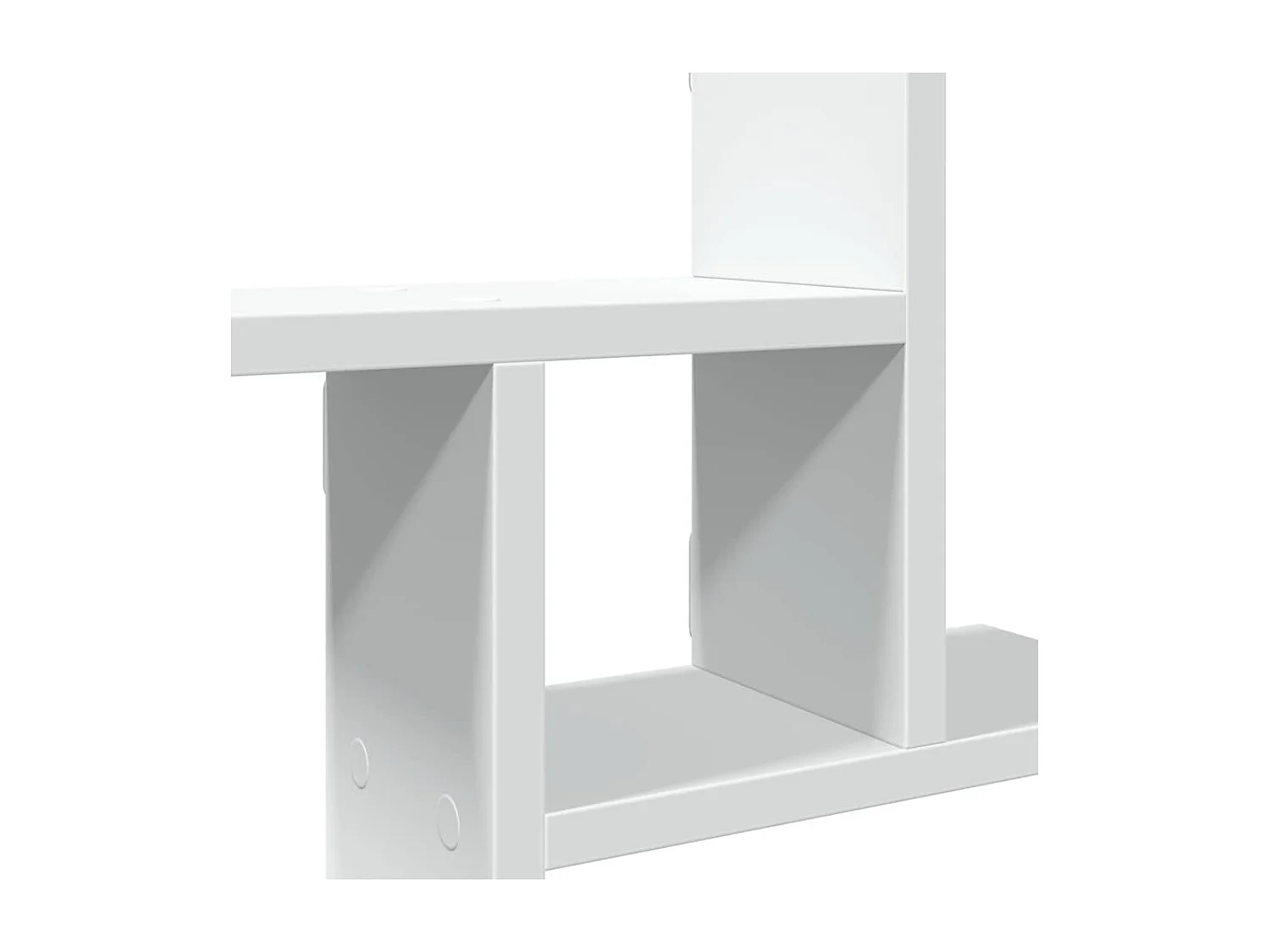 Prateleiras de parede 2 pcs 50x12x50cm derivados madeira branco