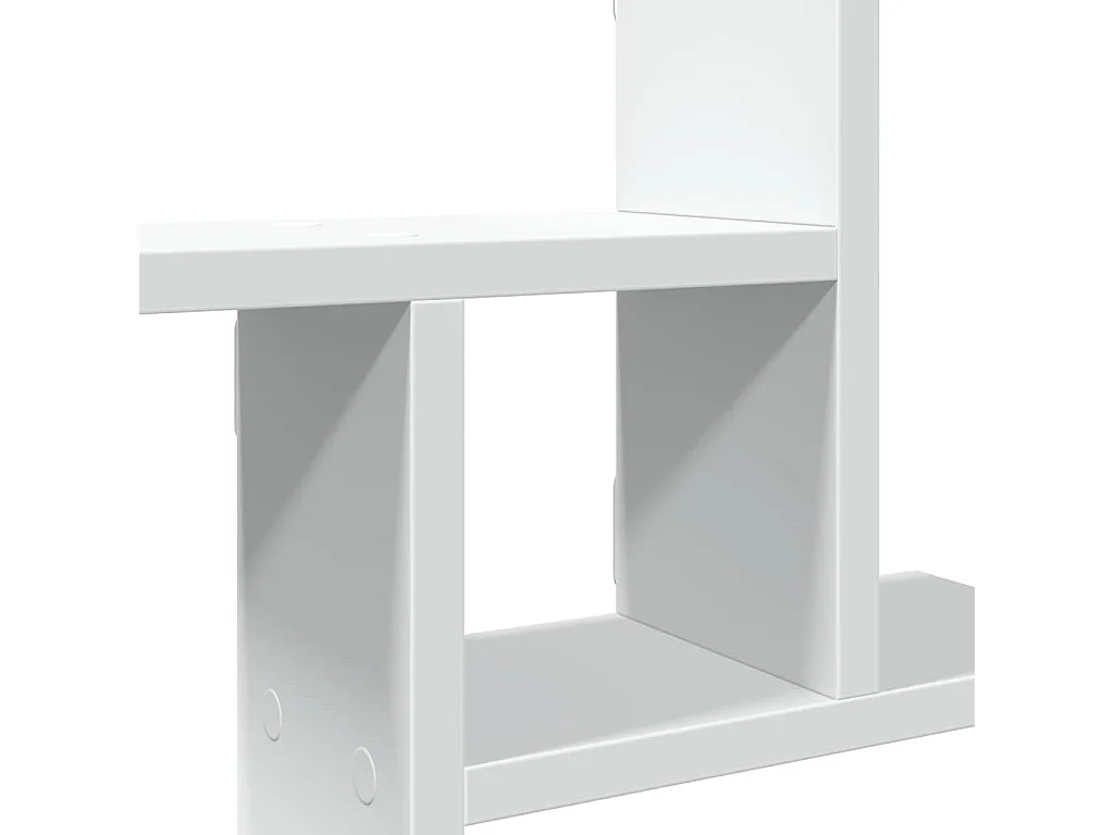 Étagères murales 2 pcs blanc 50x12x50 cm bois d'ingénierie