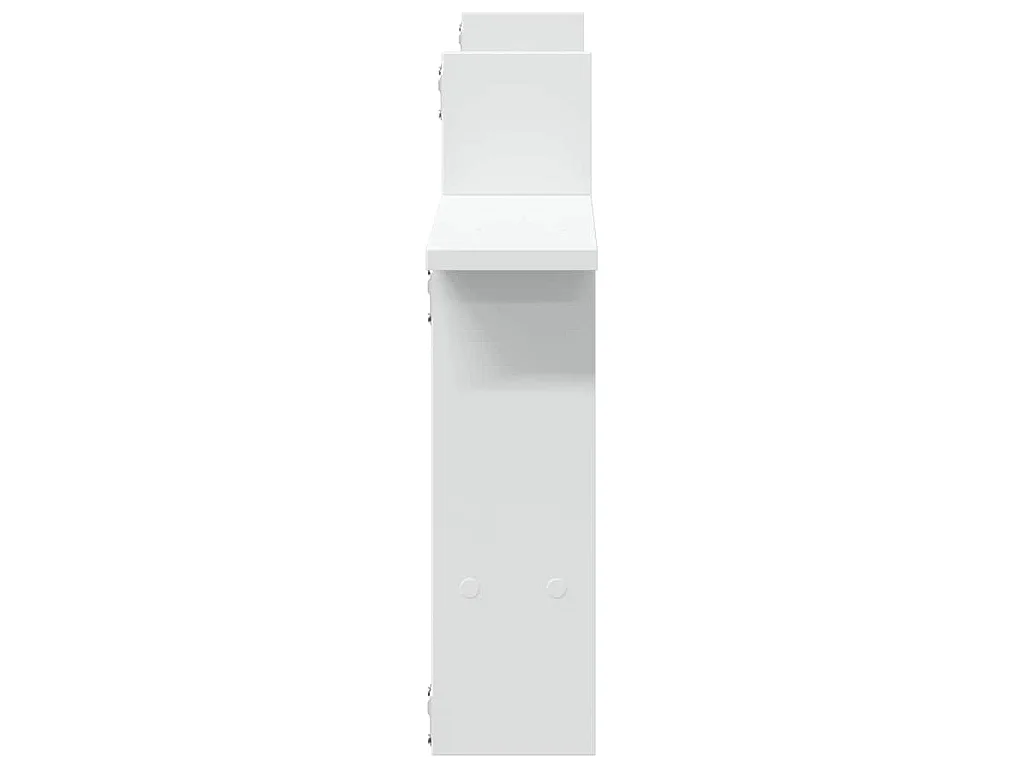 Étagères murales 2 pcs blanc 50x12x50 cm bois d'ingénierie